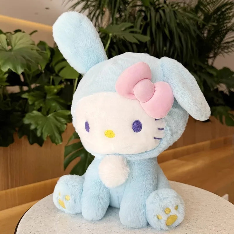 Peluche de conejito de Pascua Kawaii Anime Kitty: ¡La máxima ternura primaveral!
