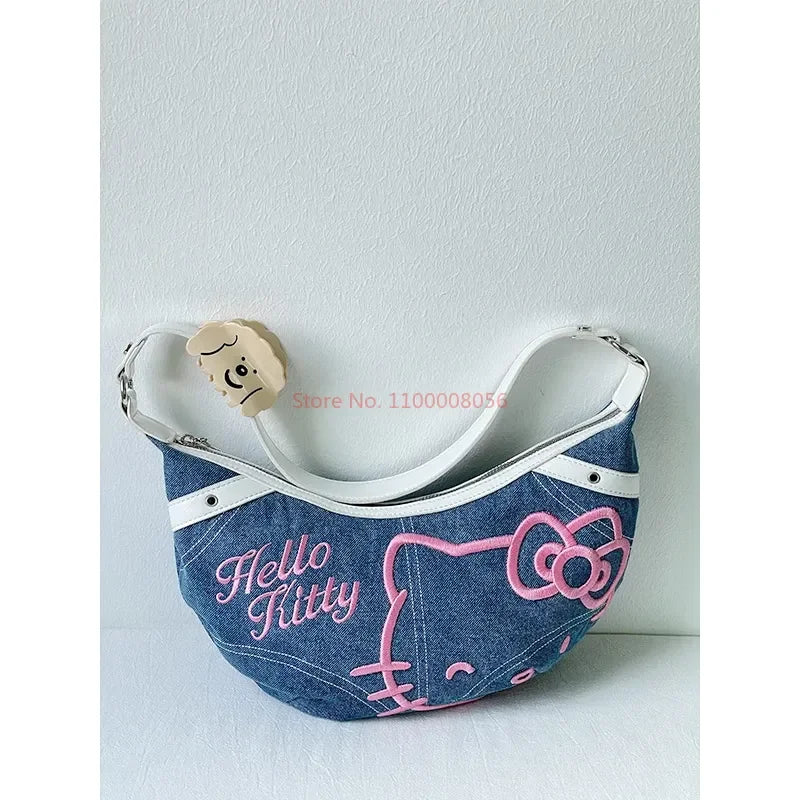 Hello Kitty Denim Y2K Fashion Bag