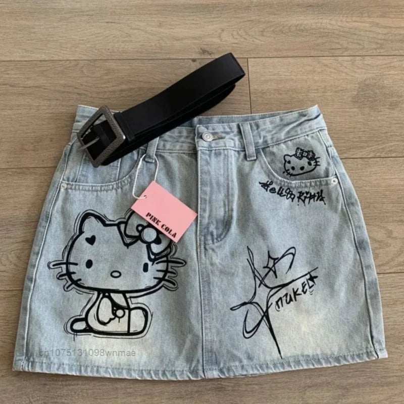 Hello Kitty Denim Skirt