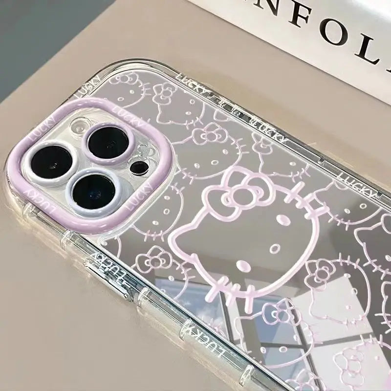Hello Kitty Lucky Shiny Cute Mirror Phone Case