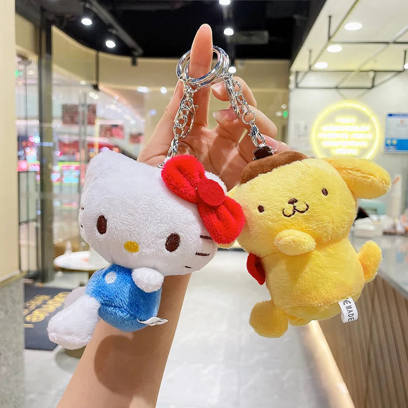 Sanrio Hello Kitty x My Melody x Cinnamoroll x Pompompurin Plush Keychain Plush Pendant