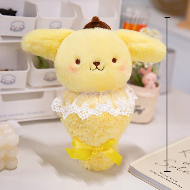 Hello Kitty x My Melody x Kuromi x Cinnamoroll x Pompompurin Cute Flower Plush