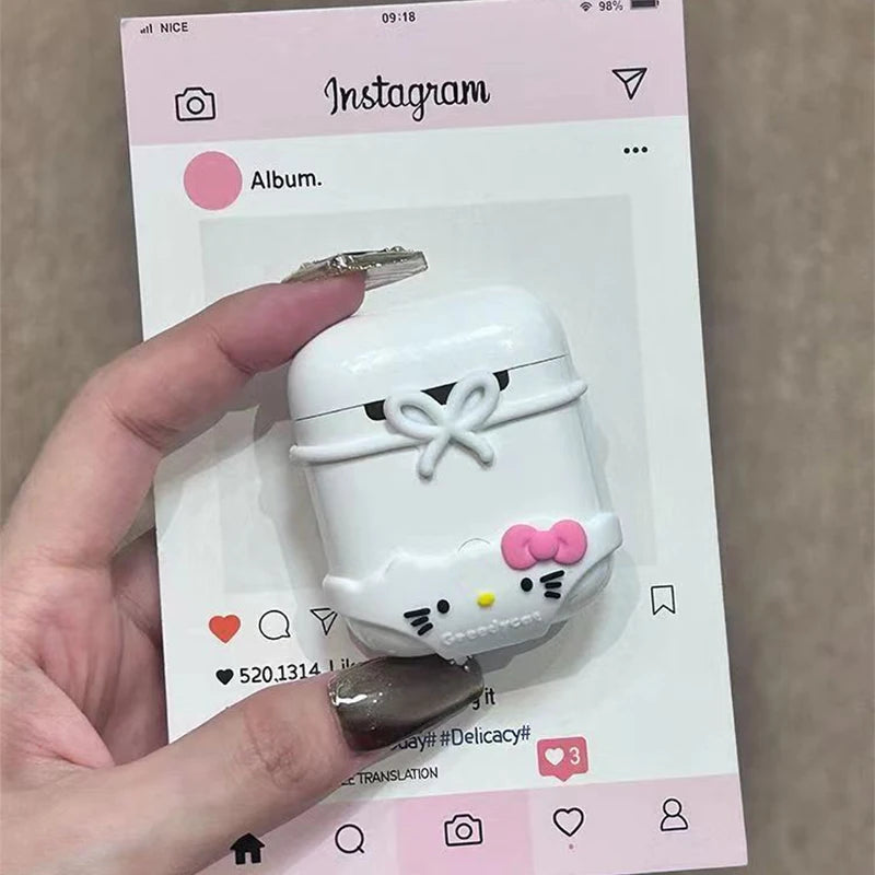 Hello Kitty White Bikini AirPods Case