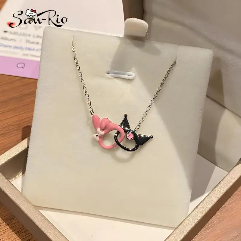 Kuromi & My Melody Necklace