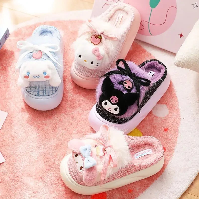 Sanrio Fluffy Plush Slippers