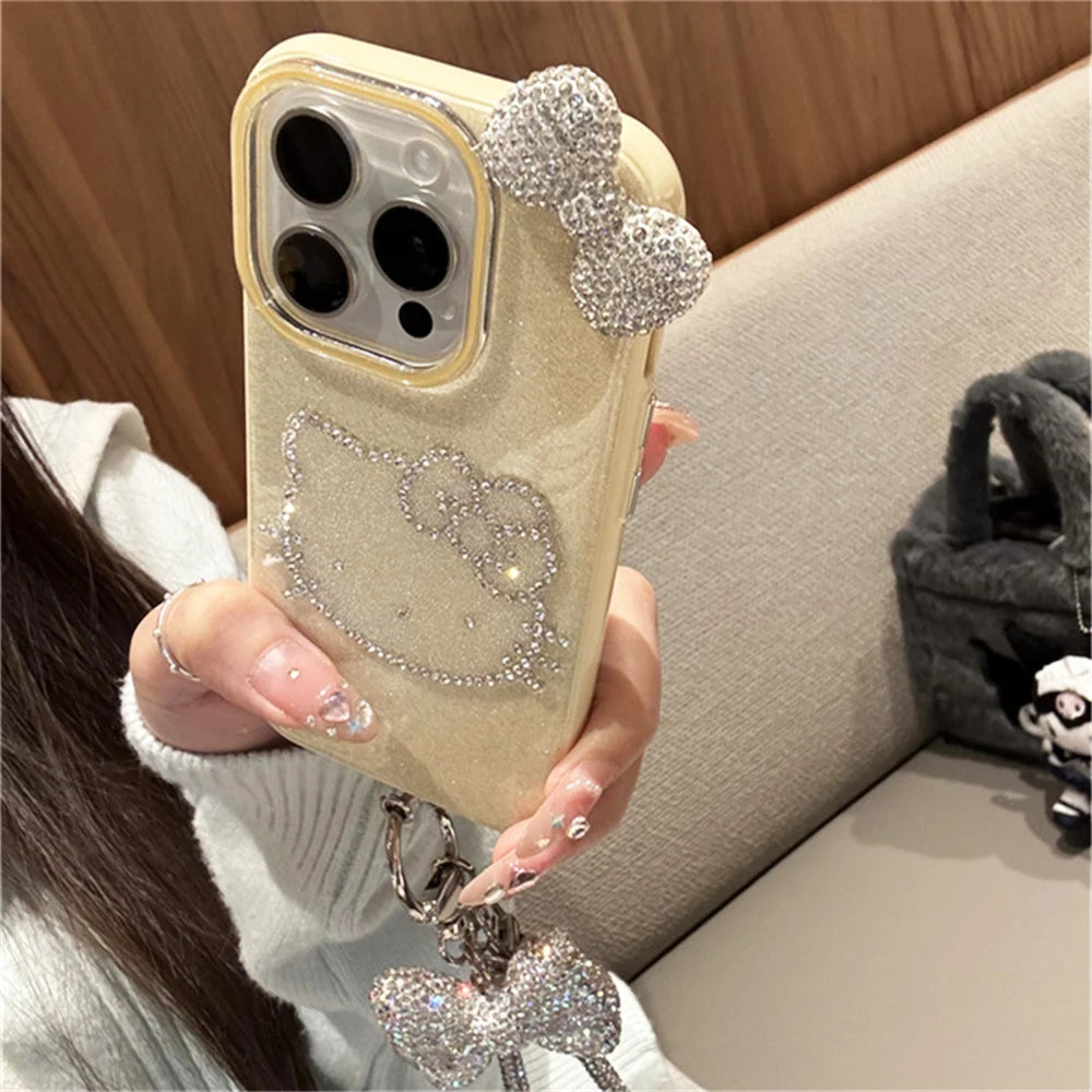 Hello Kitty Luxury Glitter Rhinestone Phone Case