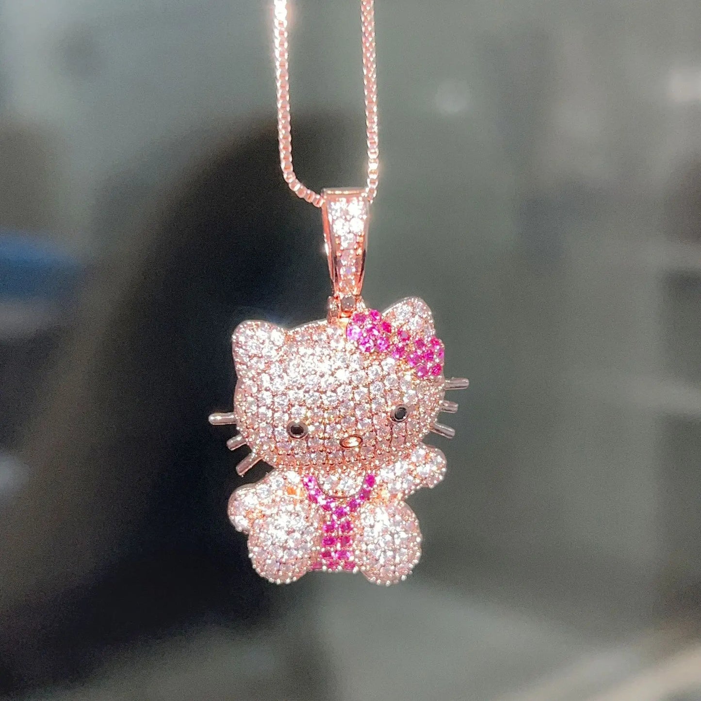 Hello Kitty Rhinestone Necklace