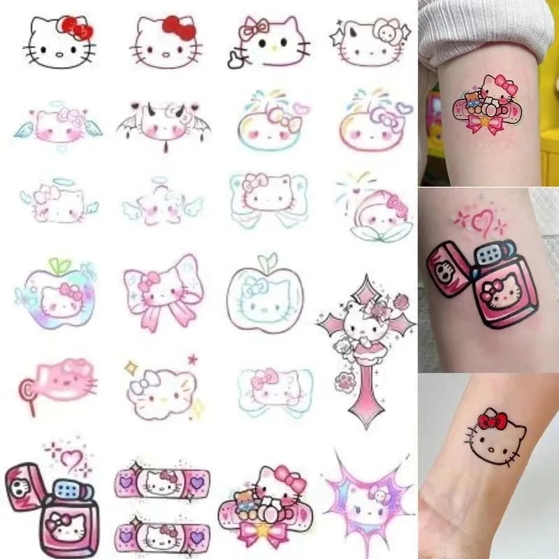 Hello Kitty Y2K Kawaii Tattoo Stickers