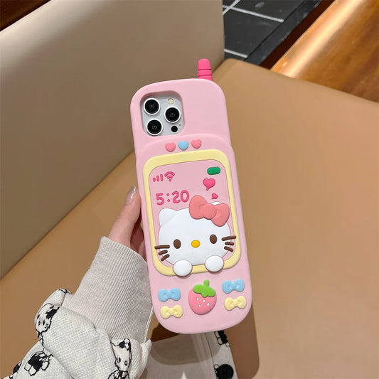 Hello Kitty Phone Style Silicone Phone Case