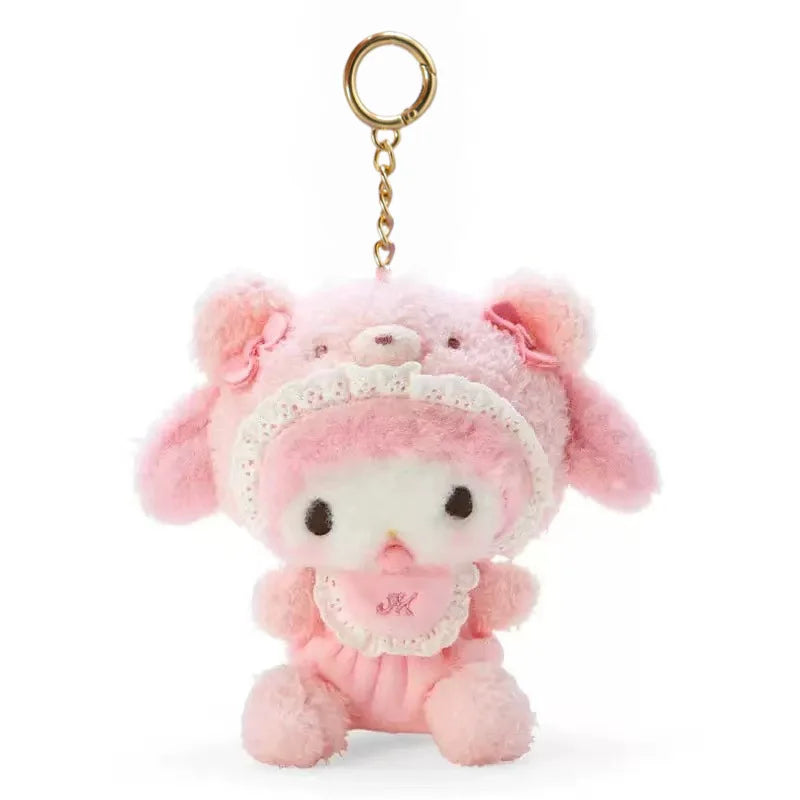 Sanrio Pacifier Baby Kawaii Hello Kitty x Kuromi x Cinnamoroll x My Melody Plushie Pendant Keychain