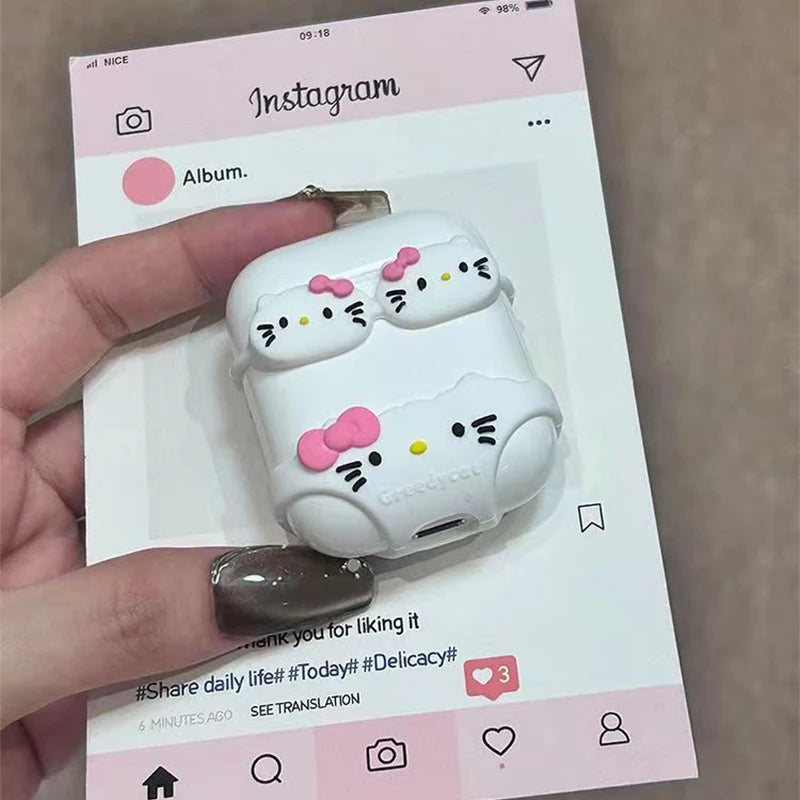 Hello Kitty White Bikini AirPods Case