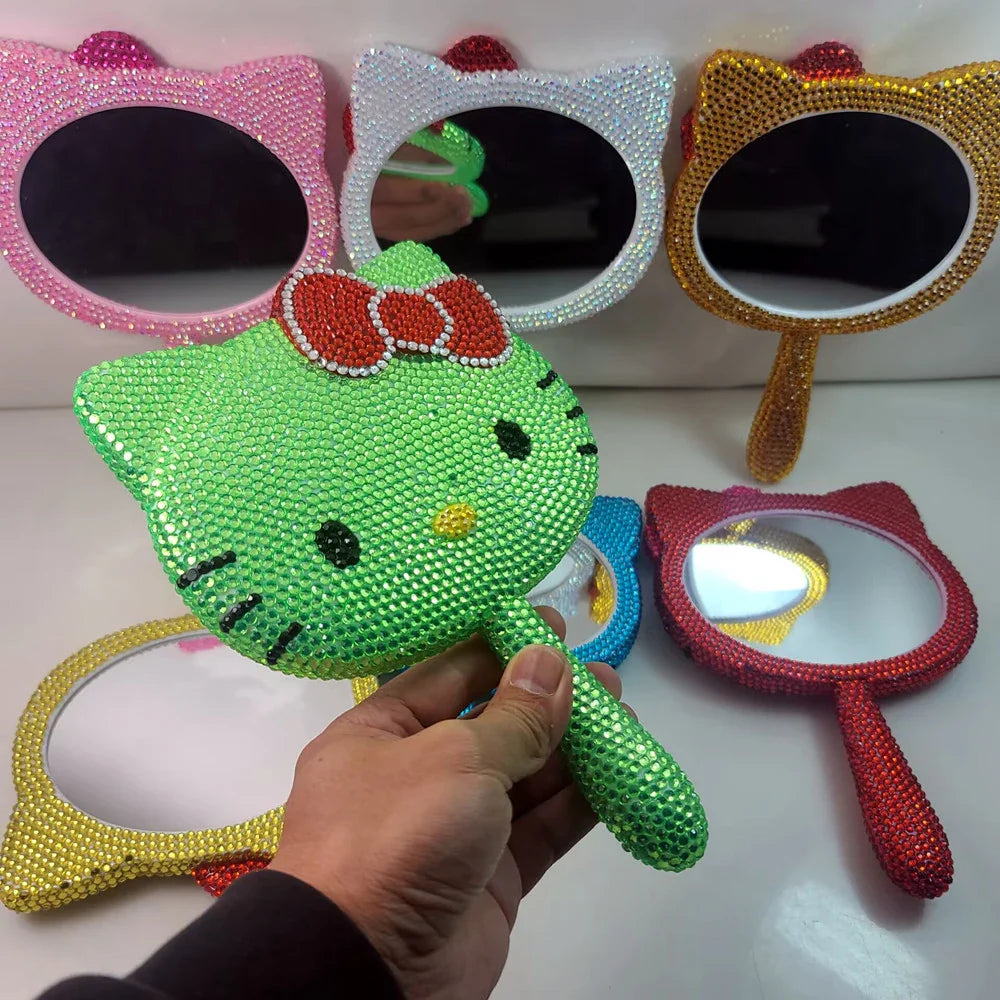 Colorful Hello Kitty Rhinestone Mirrors