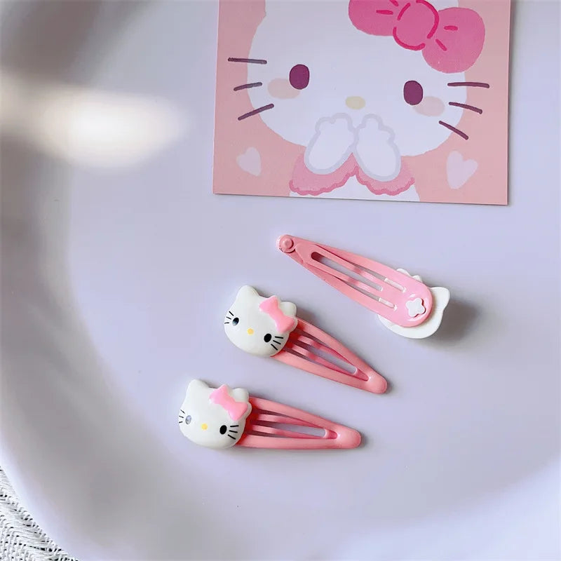 Hello Kitty Barrettes Hair Clips