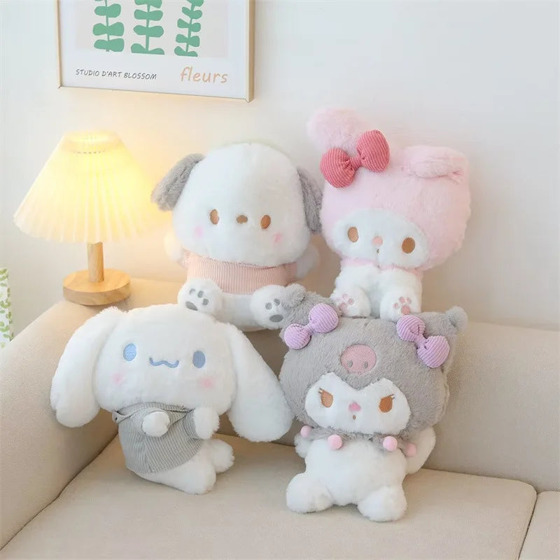 Sanrio My Melody x Kuromi x Cinnamoroll x Pochacco Pastel Kawaii Blush Soft Plushie