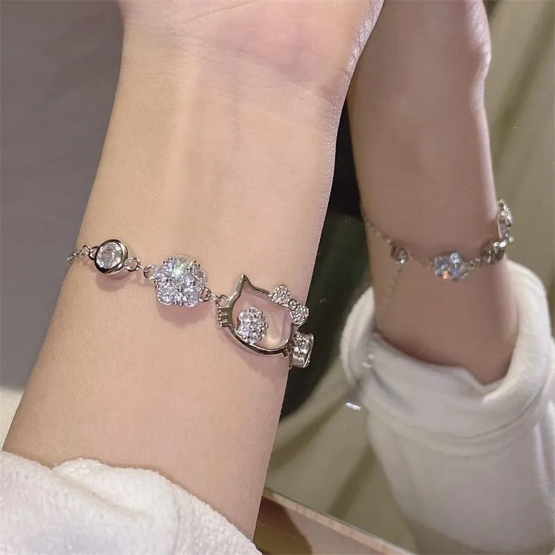 Hello Kitty Diamond Rhinestone Luxury Bracelet