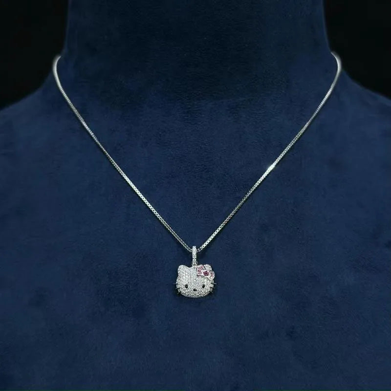 Hello Kitty Rhinestone Necklace