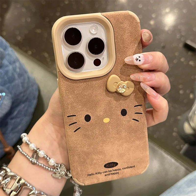 Hello Kitty Tan Brown Phone Case