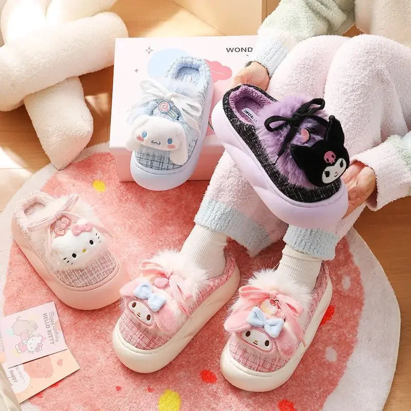 Sanrio Fluffy Plush Slippers