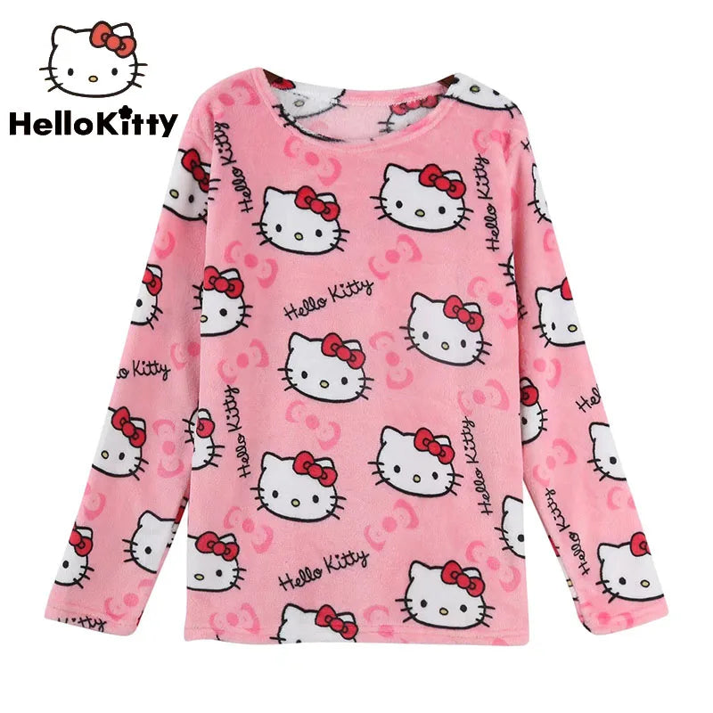 Hello Kitty Long Sleeve Pajamas Top