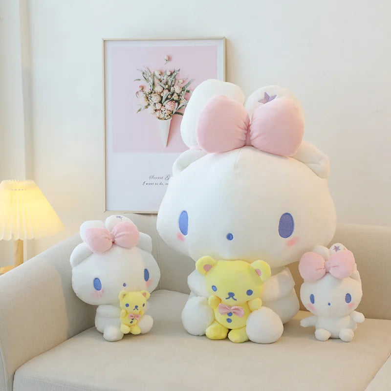 Cinnamoroll Bow Plushie Kawaii Cute Yellow Bear