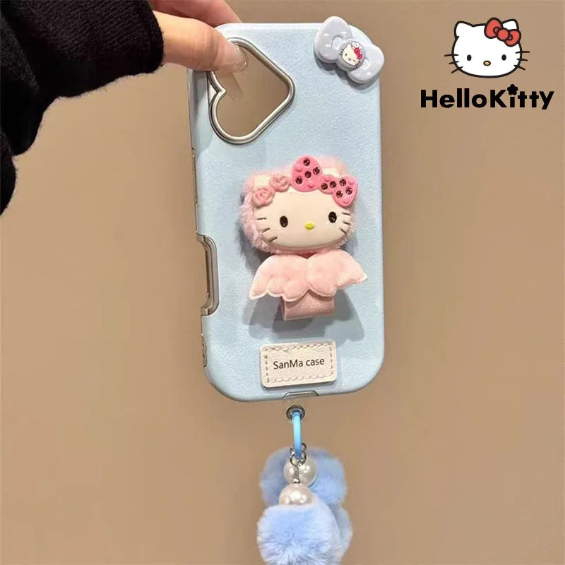 Hello Kitty Cartoon Ring Buckle Design Phone Case Y2K