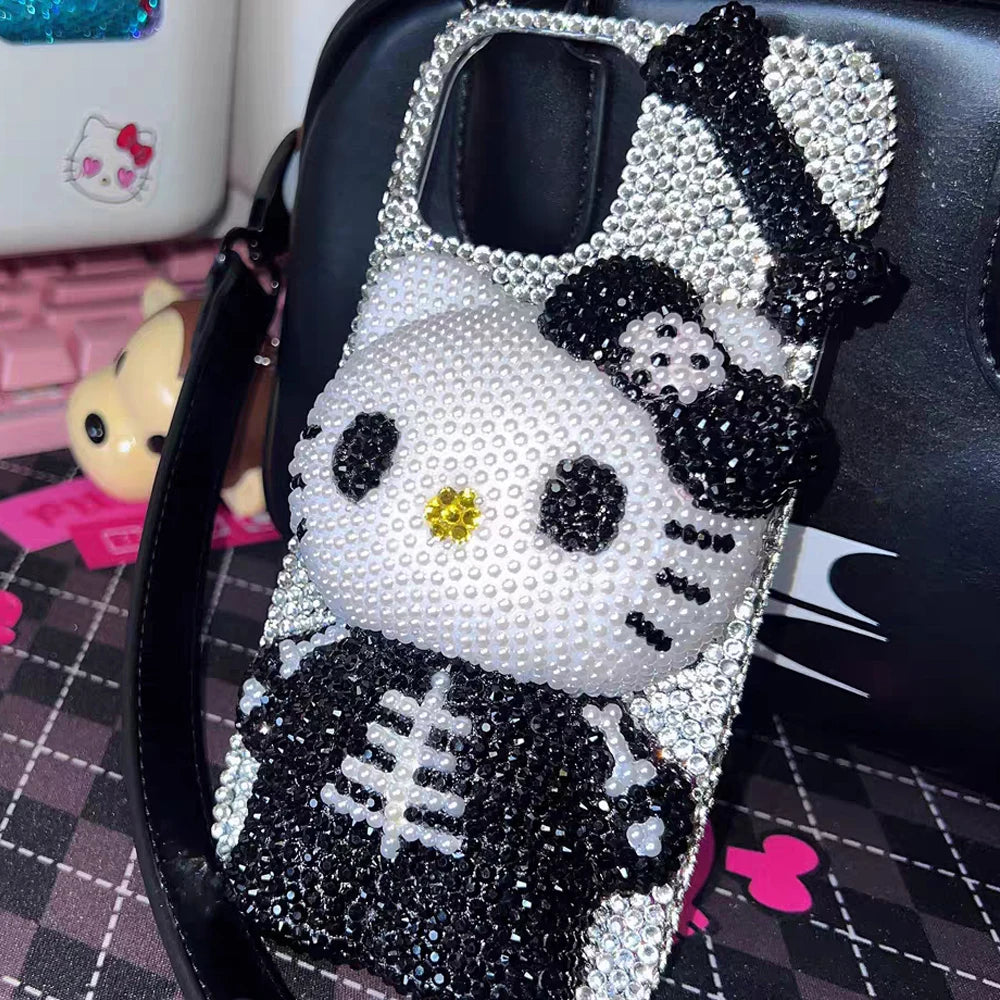 Hello Kitty Rhinestone Spooky Bling Phone Cases