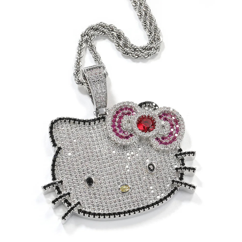 Hello Kitty Rhinestone Necklace