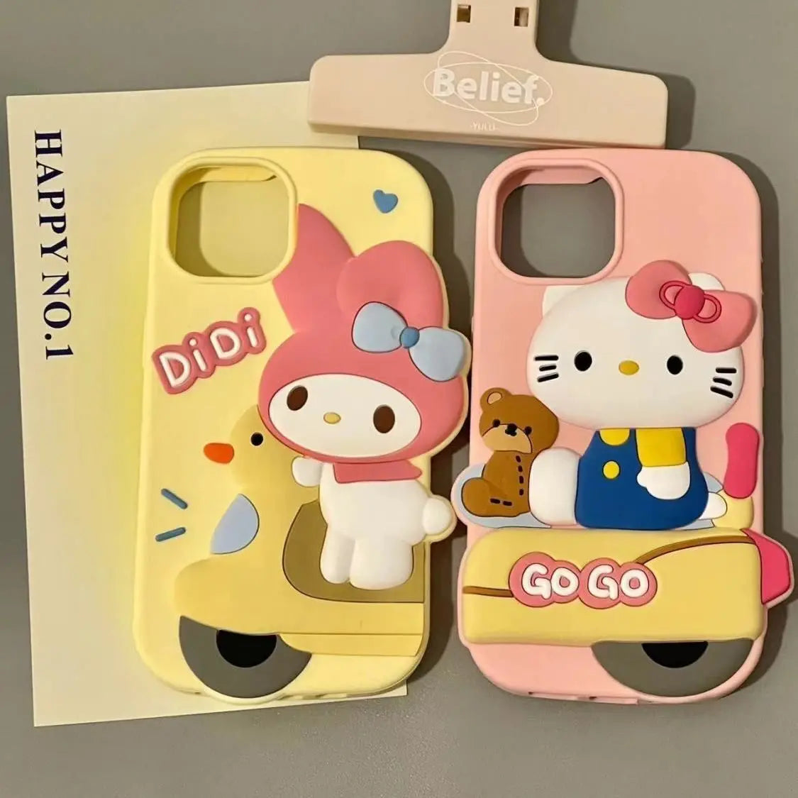 Hello Kitty & My Melody Matching Phone Case