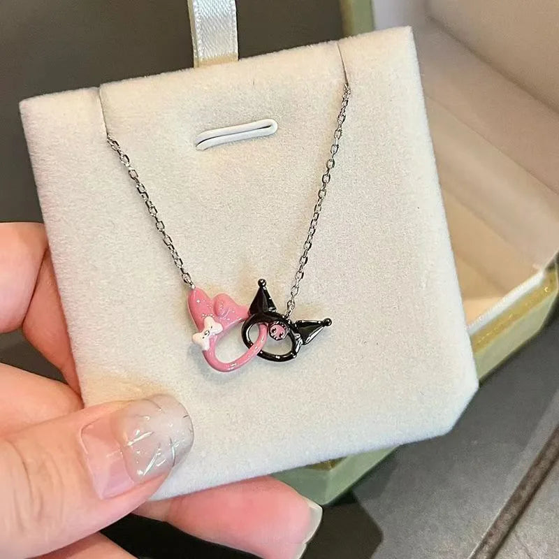 Kuromi & My Melody Necklace