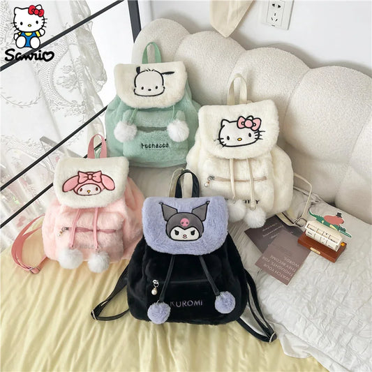 Sanrio Plush Backpacks: Hello Kitty, Kuromi, My Melody & More!