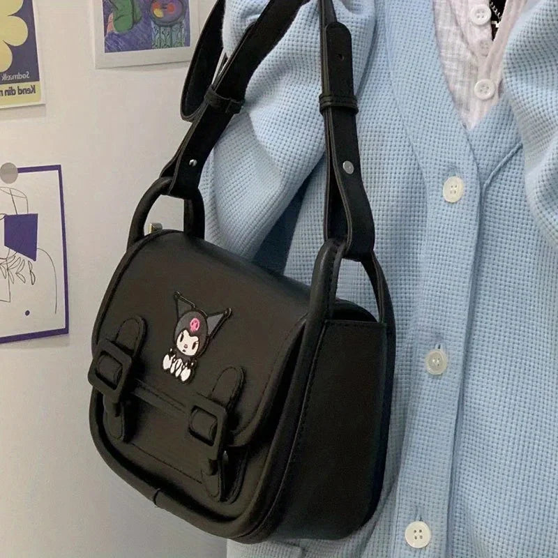 Sanrio Crossbody Bag Kuromi x Hello Kitty