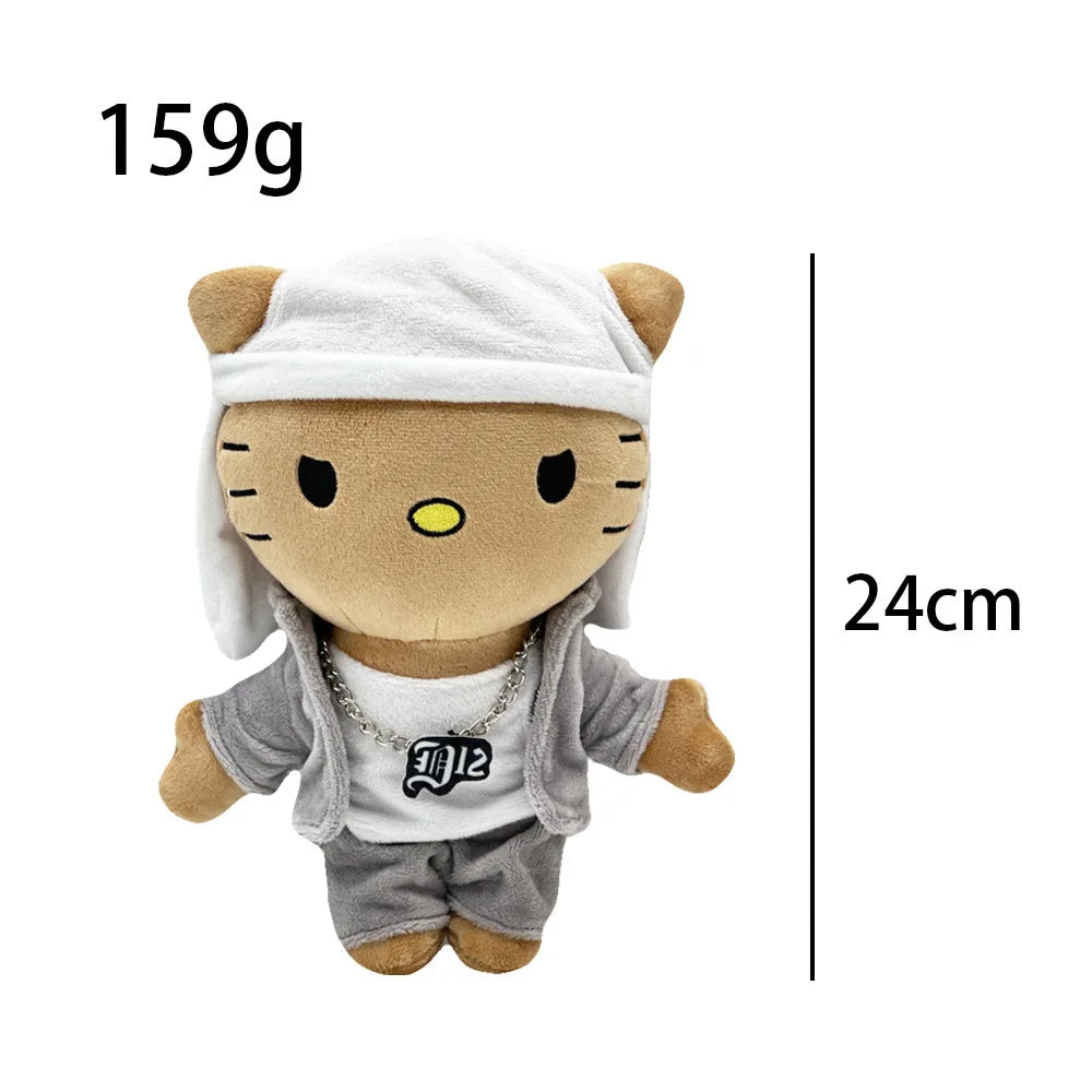 Hello Kitty Eminem Plushie Doll White Hat Boy Playboi Carti