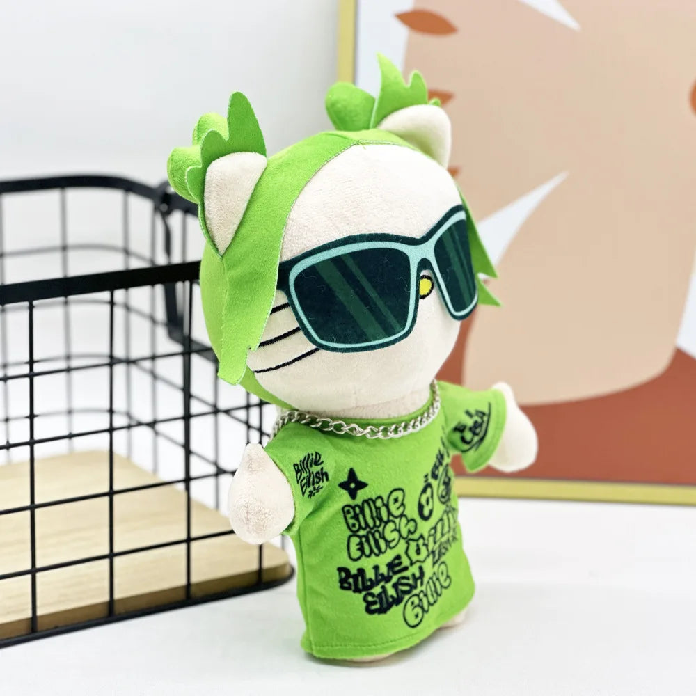 Hello Kitty Billie Eilish Green Sunglasses Plushie