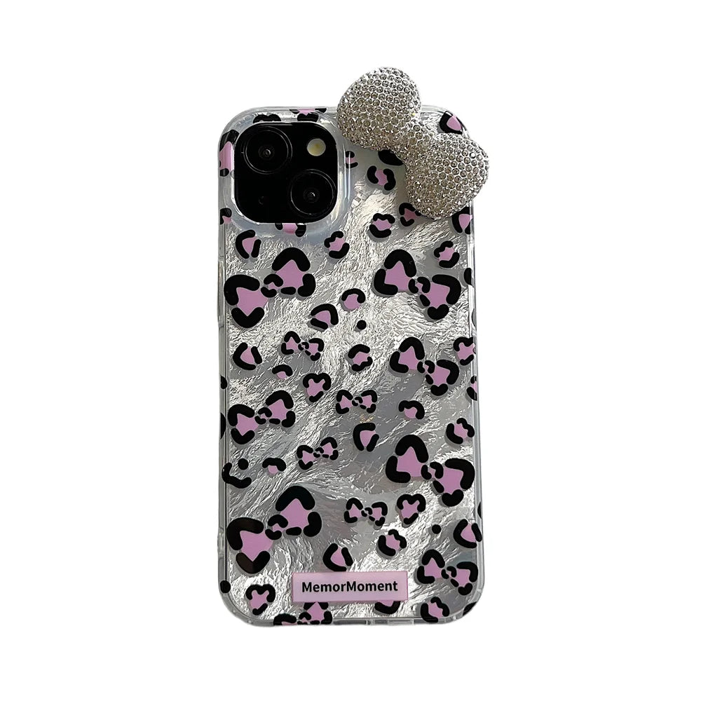 Kawaii Animal Bow Print Phone Case