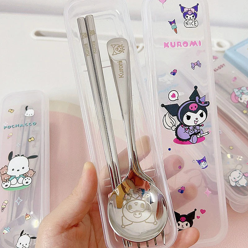 Sanrio Spoon & Fork Set