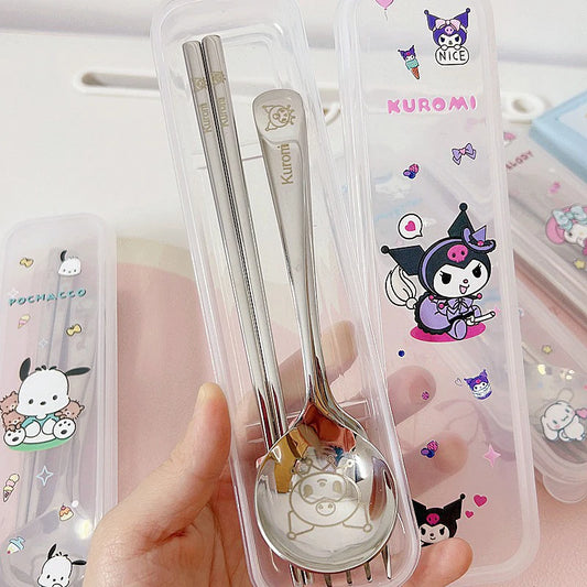 Sanrio Spoon & Fork Set