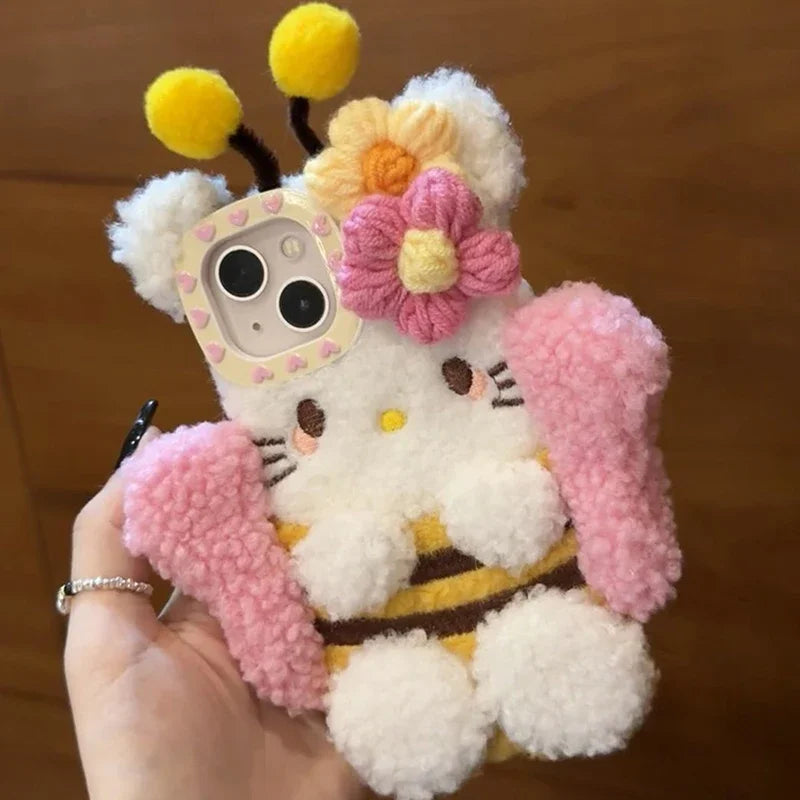 Kitty Bumble Bee Plush Phone Case