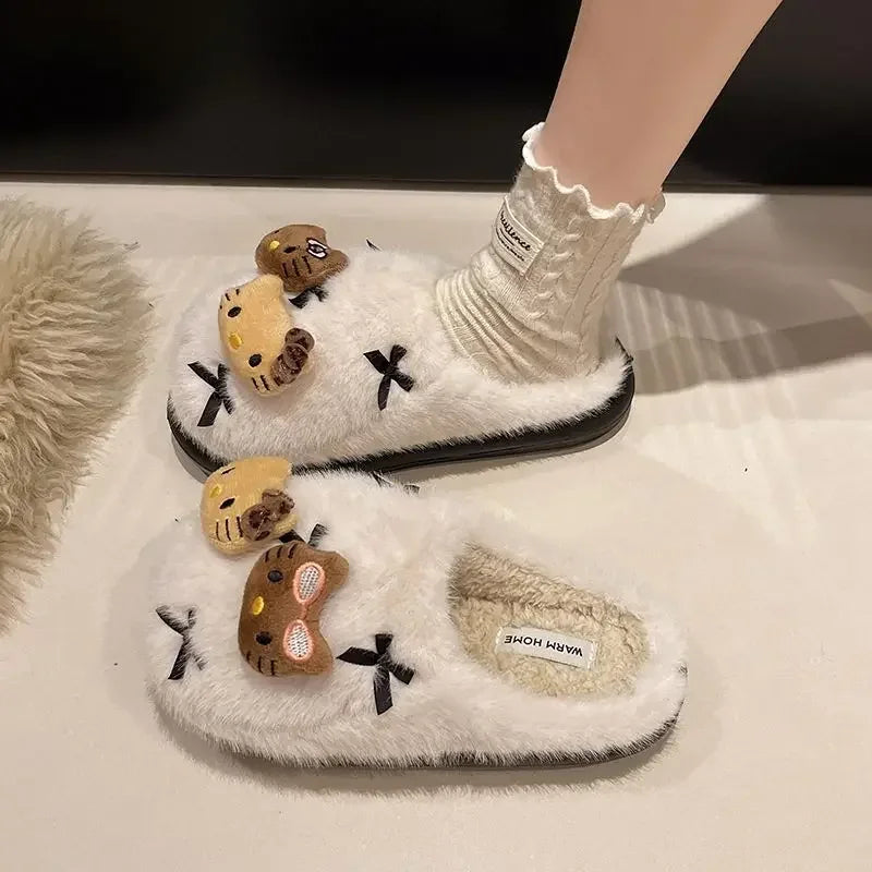 Hello Kitty Plush Slippers