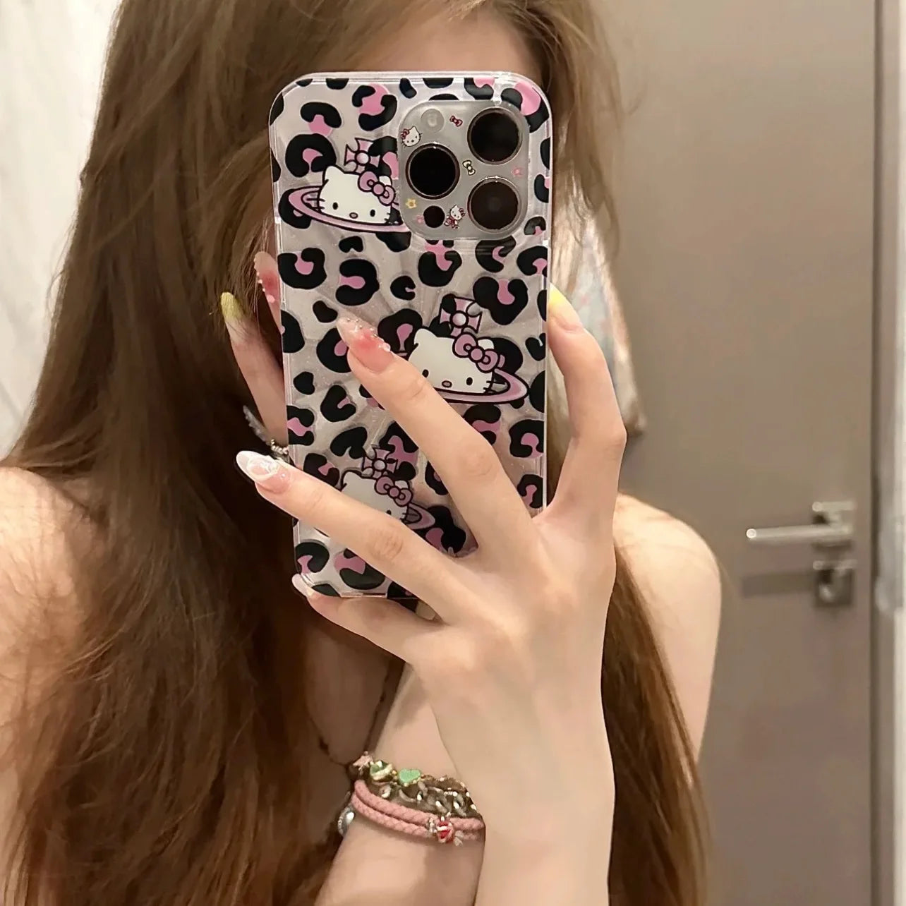 Hello Kitty Leopard Print Phone Case