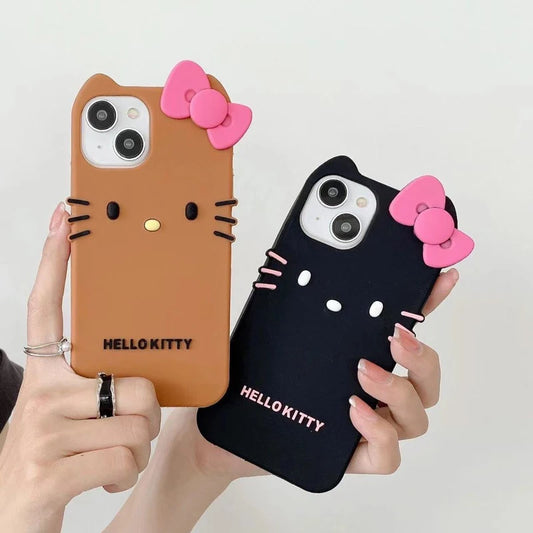 Hello Kitty Color Bow Silicone Phone Case